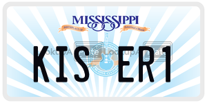 KISER1  license plate in MS