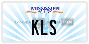 KLS  license plate in MS