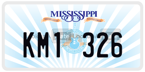 KM1326  license plate in MS