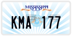 KMA177  license plate in MS