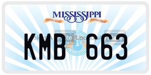 KMB663  license plate in MS