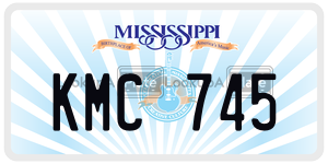 KMC745  license plate in MS