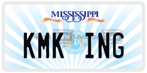 KMKING  license plate in MS