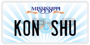 KONSHU  license plate in MS