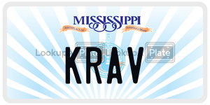 KRAV license plate in Mississippi