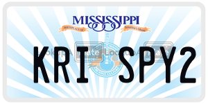 KRISPY2  license plate in MS