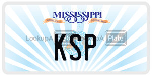 KSP  license plate in MS
