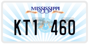 KT1460  license plate in MS