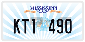 KT1490  license plate in MS