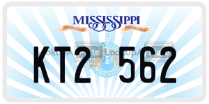 KT2562  license plate in MS