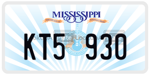 KT5930  license plate in MS
