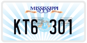 KT6301  license plate in MS