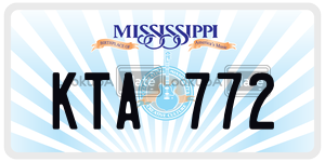 KTA772  license plate in MS
