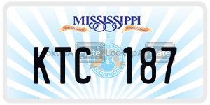 KTC187  license plate in MS