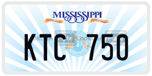 KTC750  license plate in MS