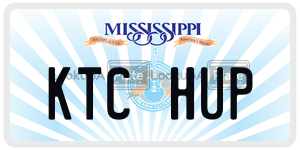 KTCHUP  license plate in MS