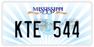 KTE544  license plate in MS