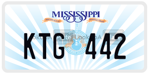 KTG442  license plate in MS