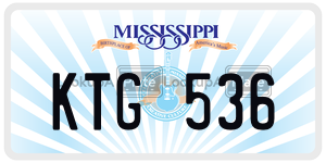 KTG536  license plate in MS