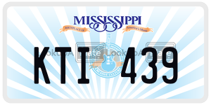 KTI439  license plate in MS