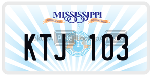 KTJ103  license plate in MS