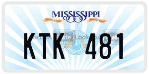 KTK481  license plate in MS