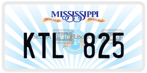KTL825  license plate in MS