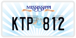 KTP812  license plate in MS