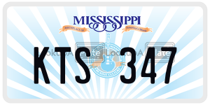 KTS347  license plate in MS