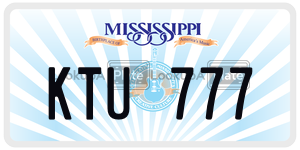 KTU777 license plate in Mississippi