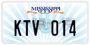 KTV014  license plate in MS