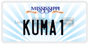 KUMA1  license plate in MS