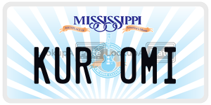 KUROMI license plate in Mississippi