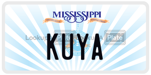 KUYA  license plate in MS
