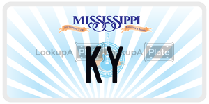 KY  license plate in MS