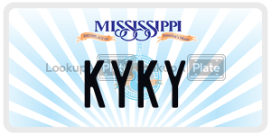 KYKY  license plate in MS