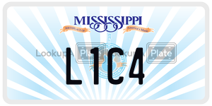 L1C4  license plate in MS