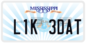 L1K3DAT  license plate in MS