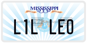 L1LLEO  license plate in MS