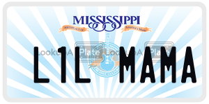 L1LMAMA  license plate in MS