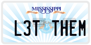 L3TTHEM  license plate in MS