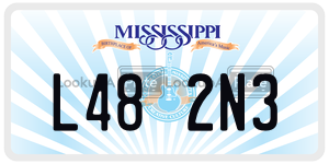 L482N3  license plate in MS