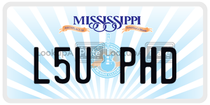L5UPHD  license plate in MS