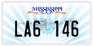 LA6146  license plate in MS