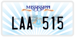LAA515  license plate in MS