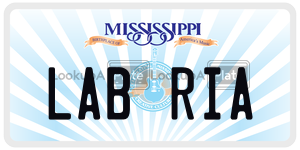 LABRIA  license plate in MS
