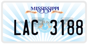 LAC3188  license plate in MS