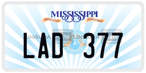 LAD377  license plate in MS