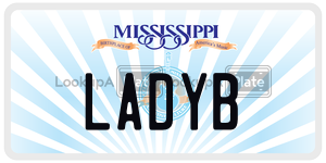 LADYB  license plate in MS