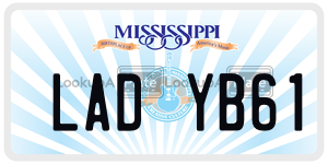 LADYB61  license plate in MS